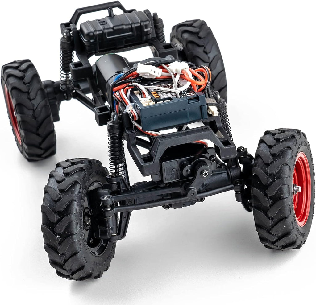 BEEZRC FMS RC Crwaler 1/24 Scale FCX24 Power Wagon RTR V2 4WD 2.4GHz 3CH Offroad RC Car Model Vehicle Hobby Grade Remote Control Car(Yellow)