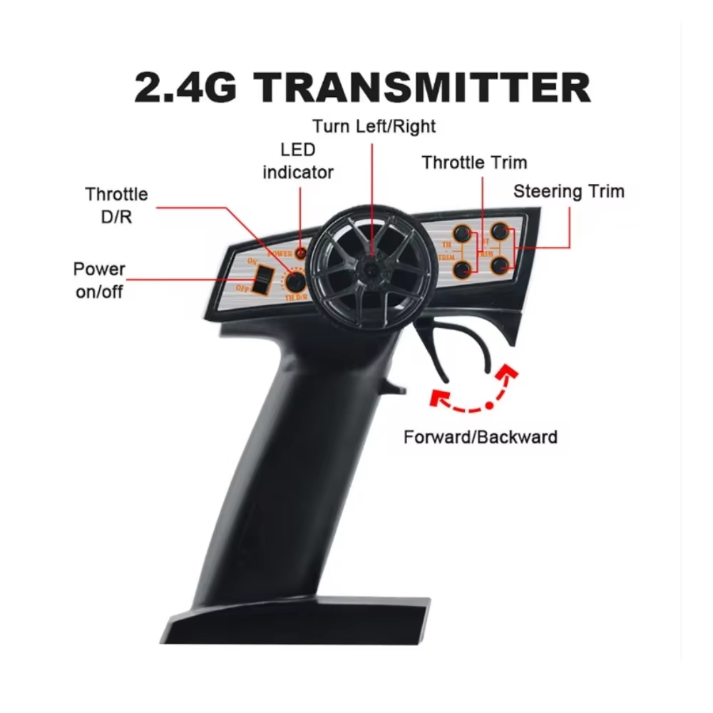 SJY-K2402 1/24 2WD 20km/h RC Car With Gyro Full Proportional Control Vehicle Models