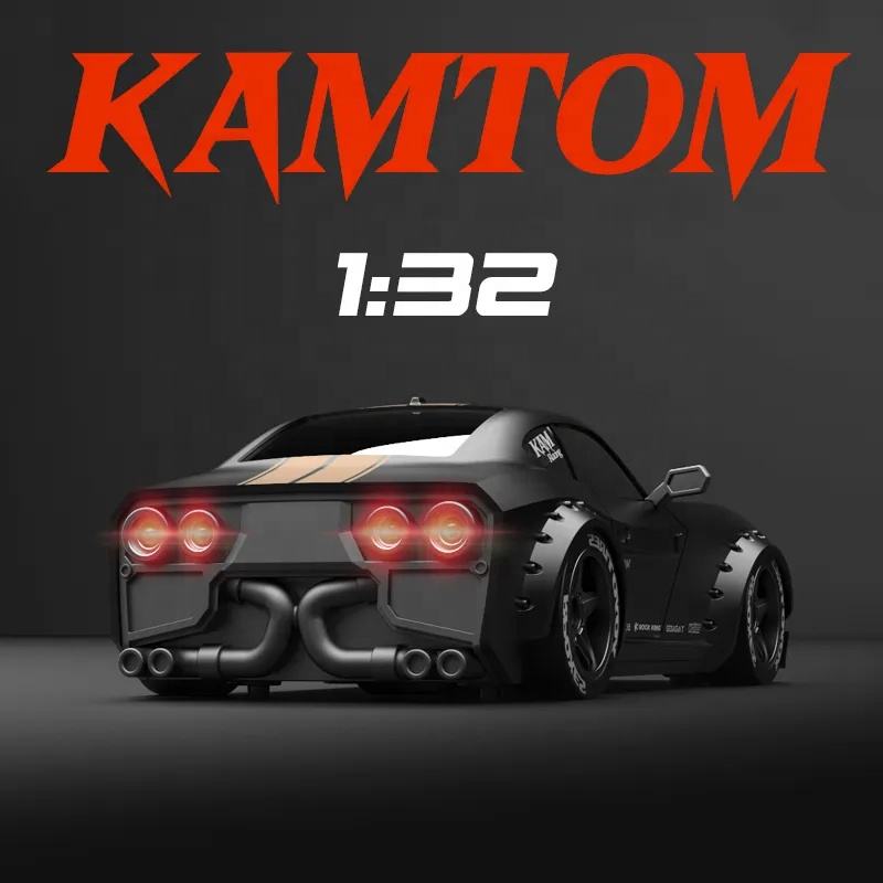 KAMTOM KM3299 30 km/h Mini Drift RC Car With LED Lights Gyro Stabilization 4WD 2.4G Radio Control Sport Racing Vehicle Toy 1:32