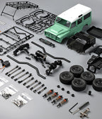 MN111 Defender 110 2.4G Proportional KIT Nylon Miniature 4WD 4X4 Led Aluminum Alloy Remote Control RC Mini Crawler