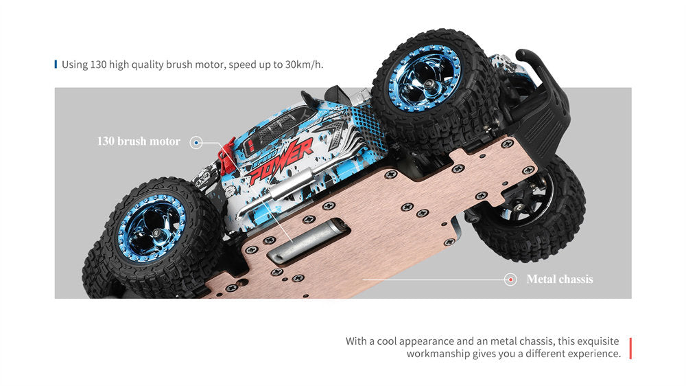 WLtoys 284161 1:28 4WD RC Car with LED Lights 2.4G Radio Remote Control Car Off-Road Drift Monster Trucks Toys for Kids 2023 New (284161 1B)