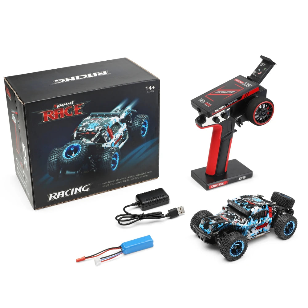 WLtoys 284161 1:28 4WD RC Car with LED Lights 2.4G Radio Remote Control Car Off-Road Drift Monster Trucks Toys for Kids 2023 New (284161 1B)