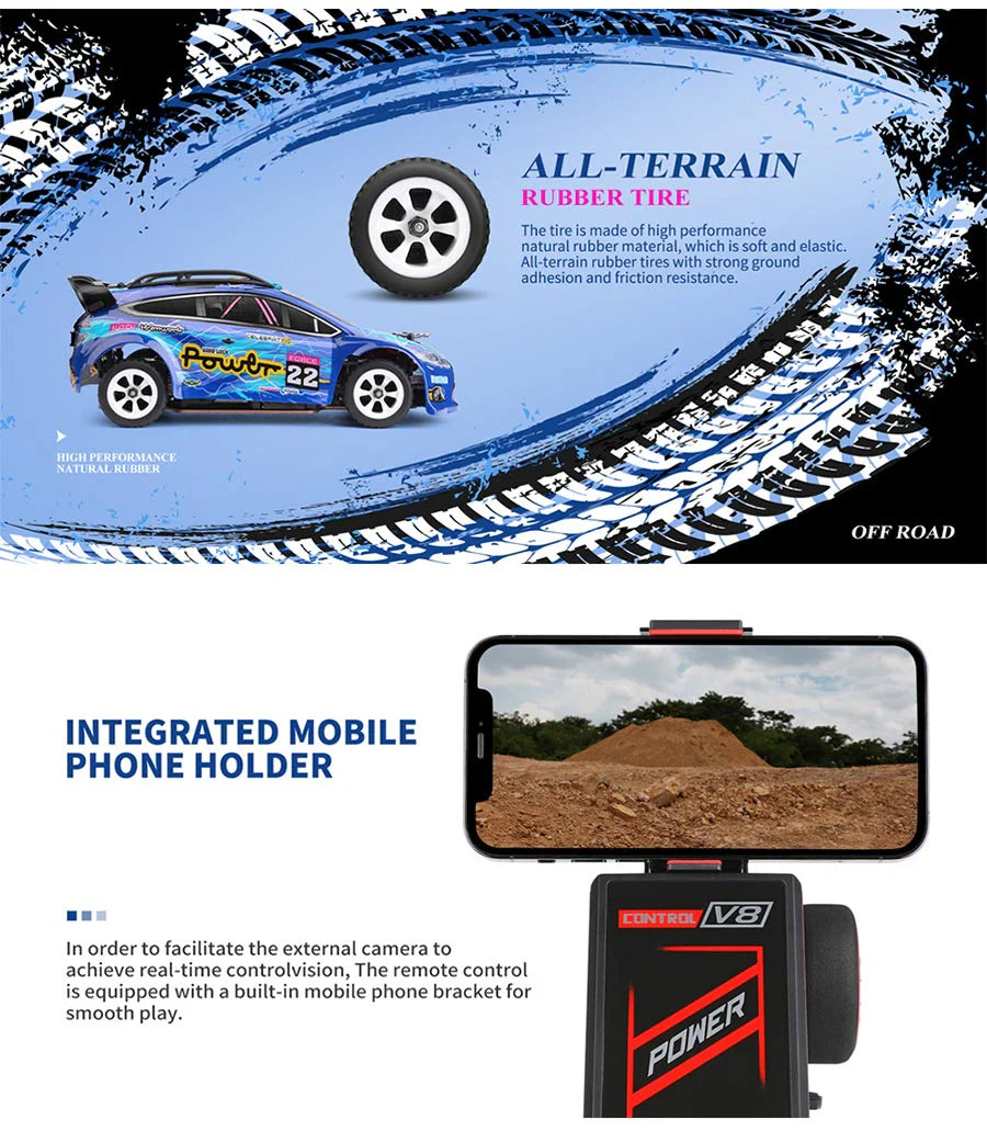 Wltoys 284010 RC Drift Car 1/28 2.4G 4WD RTR with LED Lights High Speed RC India